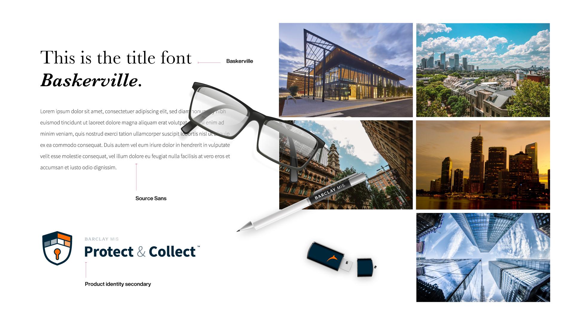 Barclay MIS Brand Imagery and Typography selection